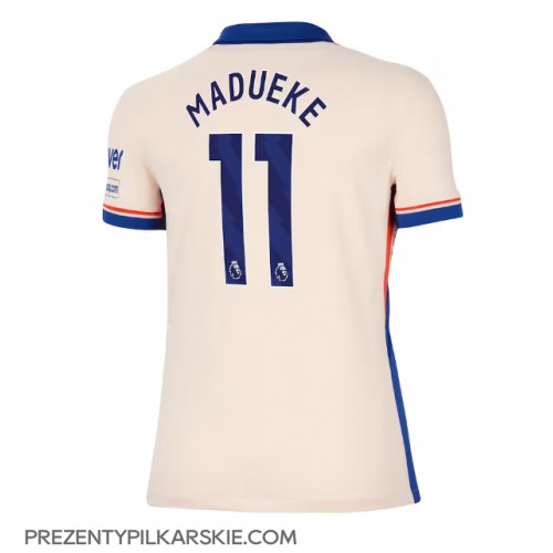 Stroje piłkarskie Chelsea Noni Madueke #11 Koszulka Wyjazdowej dla damskie 2024-25 Krótki Rękaw